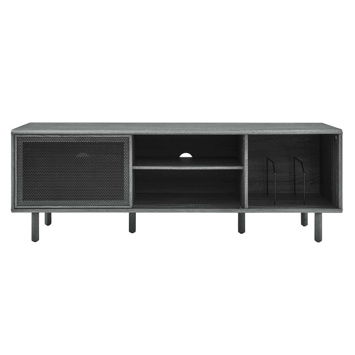 Modway Kurtis 67" TV and Vinyl Record Stand Living Room Furniture - Installation View
