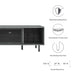 Modway Kurtis 67" TV and Vinyl Record Stand Living Room Furniture in Black - Side View