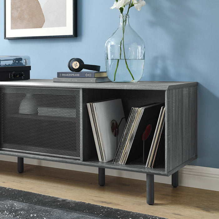 Modway Kurtis 67" TV and Vinyl Record Stand Living Room Furniture - Close-Up