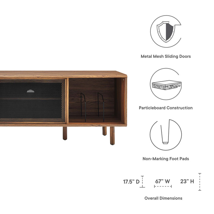 Modway Kurtis 67" TV and Vinyl Record Stand Living Room Furniture - View 20
