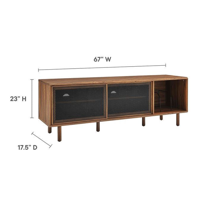 Modway Kurtis 67" TV and Vinyl Record Stand Living Room Furniture - View 21