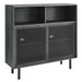 Modway Kurtis 47" Display Cabinet Storage Shelf in Black