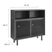 Modway Kurtis 47" Display Cabinet Storage Shelf in Black - Detail View