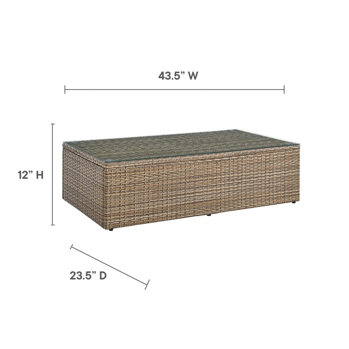 Convene Outdoor Patio Coffee Table - in lifestyle setting