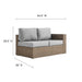 Convene Outdoor Patio Right-Arm Loveseat - in lifestyle setting