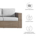 Convene Outdoor Patio Sofa - detail close-up