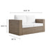 Convene Outdoor Patio Loveseat - in lifestyle setting