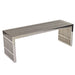 Gridiron Medium Stainless Steel Bench - alternate angle view