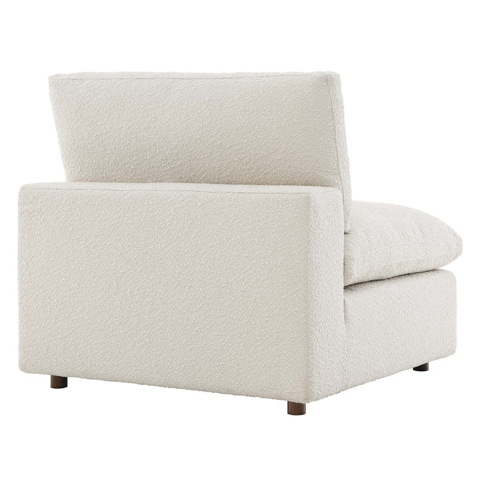Commix Down Filled Overstuffed Boucle Fabric Armless Chair - view 16