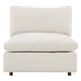 Commix Down Filled Overstuffed Boucle Fabric Armless Chair - view 17
