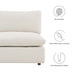 Commix Down Filled Overstuffed Boucle Fabric Armless Chair - view 12