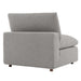 Commix Down Filled Overstuffed Boucle Fabric Armless Chair - view 25