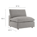 Commix Down Filled Overstuffed Boucle Fabric Armless Chair - view 22