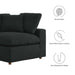Commix Down Filled Overstuffed Boucle Fabric Corner Chair - detail close-up