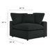 Commix Down Filled Overstuffed Boucle Fabric Corner Chair - in lifestyle setting