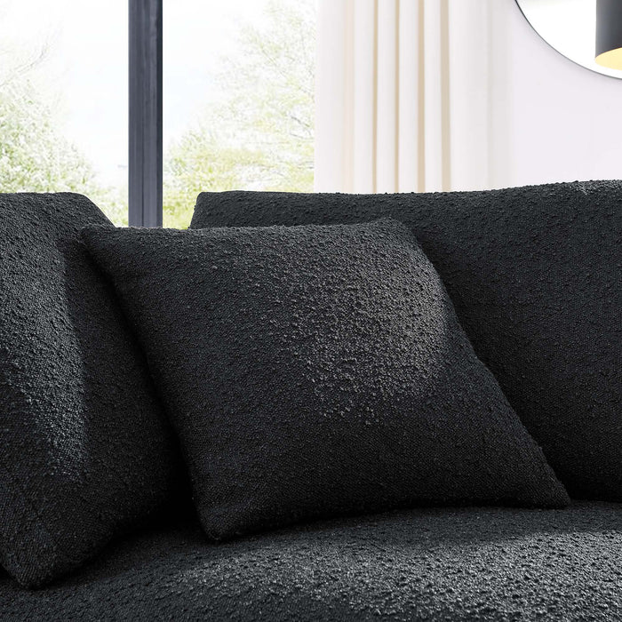 Commix Down Filled Overstuffed Boucle Fabric Corner Chair - view 5