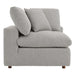 Commix Down Filled Overstuffed Boucle Fabric Corner Chair - view 22