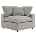Commix Down Filled Overstuffed Boucle Fabric Corner Chair - view 18