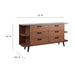Modway Langston Open Display Storage Sideboard in Gray - Detail View