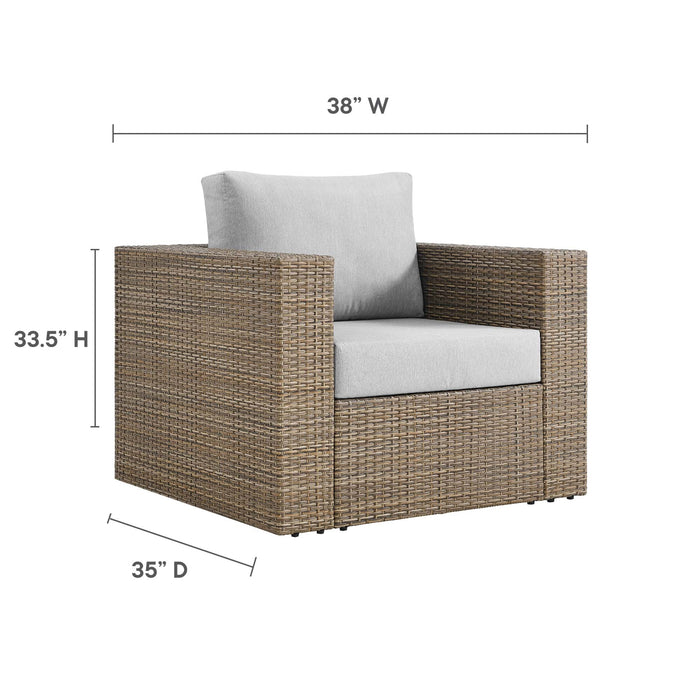 Convene Outdoor Patio Armchair - in lifestyle setting