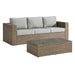 Convene 2-Piece Outdoor Patio Furniture Set Cappuccino Gray