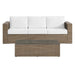 Convene 2-Piece Outdoor Patio Furniture Set Cappuccino White