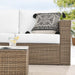 Convene 2-Piece Outdoor Patio Furniture Set Cappuccino White