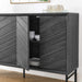 Modway 59" Harper Chevron Sideboard Living Room Furniture - Dimensions