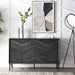 Modway 59" Harper Chevron Sideboard Living Room Furniture - Close-Up