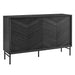 Modway 59" Harper Chevron Sideboard Living Room Furniture in Black