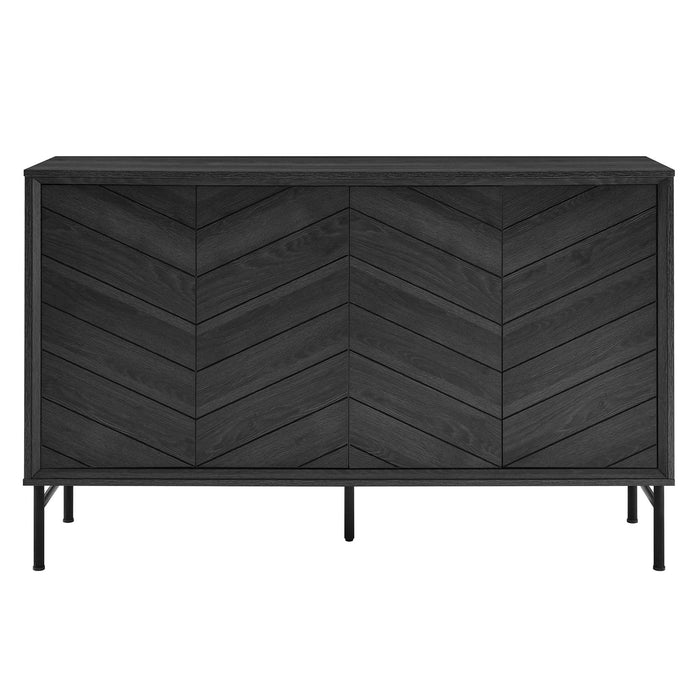 Modway 59" Harper Chevron Sideboard Living Room Furniture - View 9