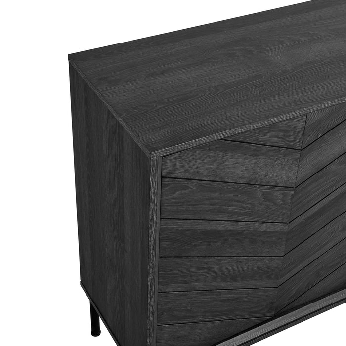 Modway 59" Harper Chevron Sideboard Living Room Furniture - View 11