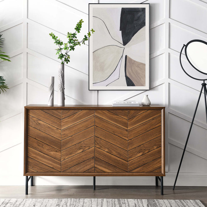 Modway 59" Harper Chevron Sideboard Living Room Furniture - View 15