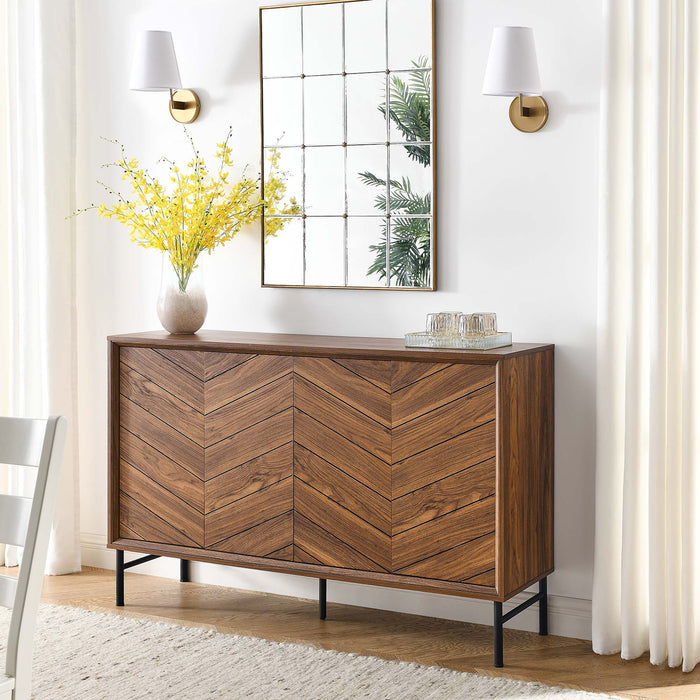 Modway 59" Harper Chevron Sideboard Living Room Furniture - View 12