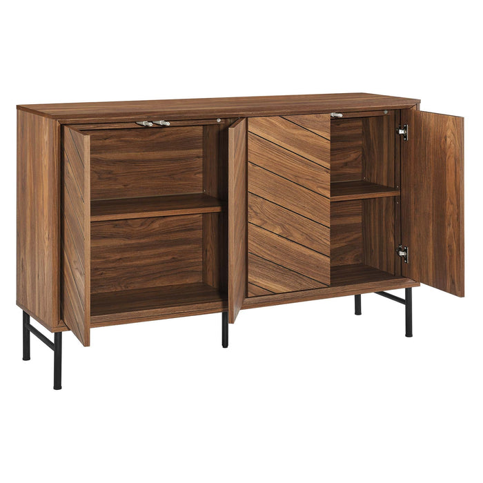Modway 59" Harper Chevron Sideboard Living Room Furniture - View 18