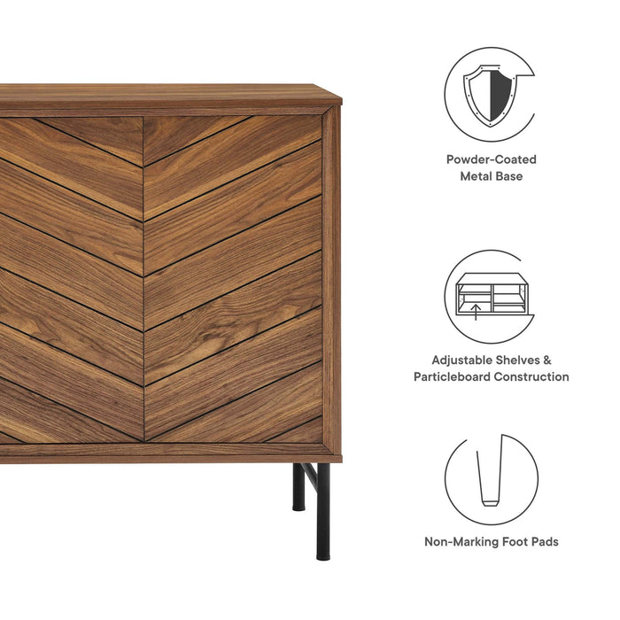 Modway 59" Harper Chevron Sideboard Living Room Furniture - View 13