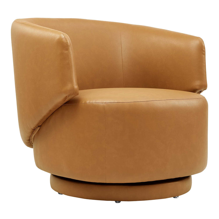 Celestia Vegan Leather Swivel Chair