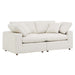 Commix Down Filled Overstuffed Boucle Fabric Loveseat - view 7