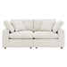 Commix Down Filled Overstuffed Boucle Fabric Loveseat - view 10