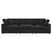 Commix Down Filled Overstuffed Boucle Fabric 3-Seater Sofa - view 5