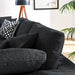 Commix Down Filled Overstuffed Boucle Fabric 3-Seater Sofa - in lifestyle setting