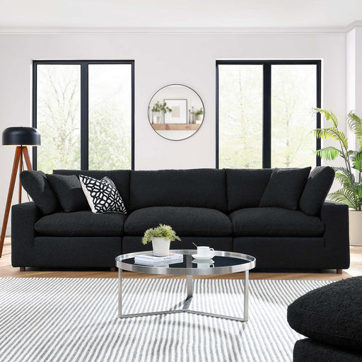 Commix Down Filled Overstuffed Boucle Fabric 3-Seater Sofa - Modway \living\sectionals