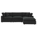 Commix Down Filled Overstuffed Boucle Fabric 4-Piece Sectional Sofa - view 5