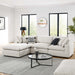 Commix Down Filled Overstuffed Boucle Fabric 4-Piece Sectional Sofa - view 6