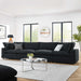 Commix Down Filled Overstuffed Boucle Fabric 4-Seater Sofa by Modway - front view