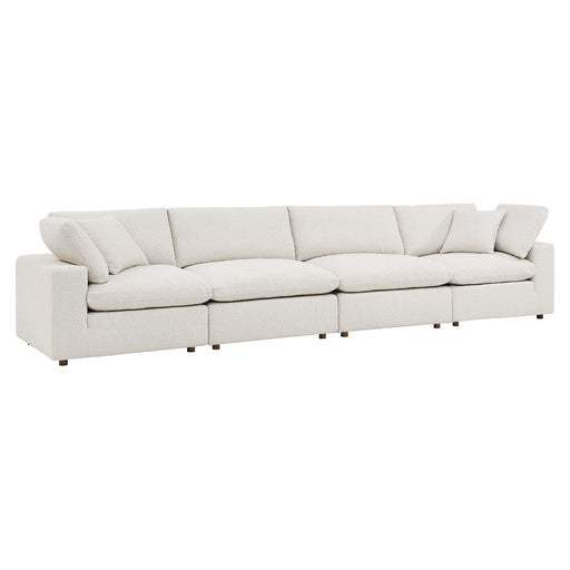 Commix Down Filled Overstuffed Boucle Fabric 4-Seater Sofa by Modway - lifestyle in-use