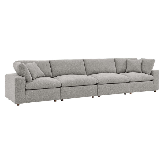 Commix Down Filled Overstuffed Boucle Fabric 4-Seater Sofa by Modway - control panel detail