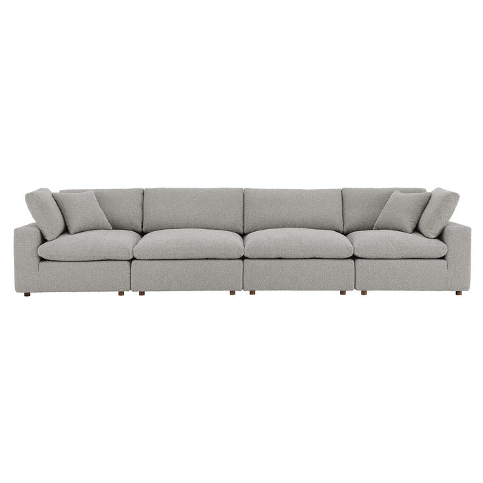Commix Down Filled Overstuffed Boucle Fabric 4-Seater Sofa by Modway - product label