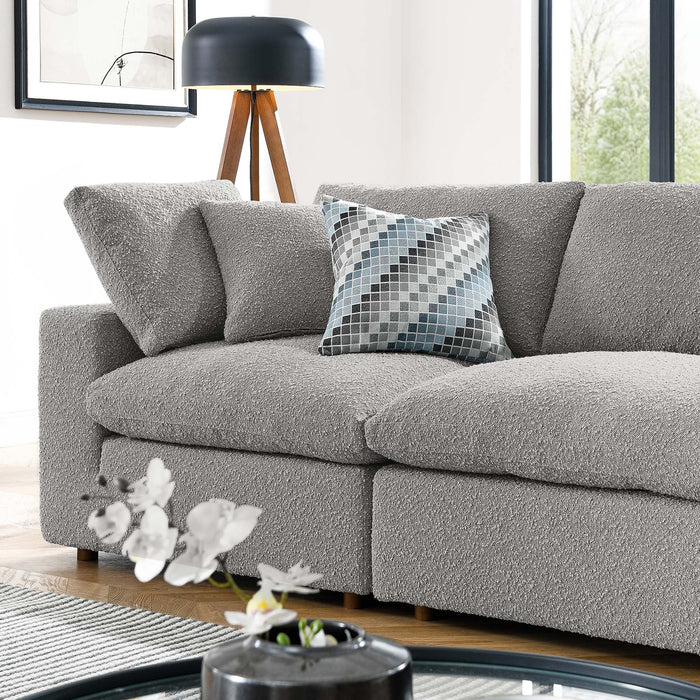 Commix Down Filled Overstuffed Boucle Fabric 4-Seater Sofa by Modway - installation view