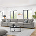Commix Down Filled Overstuffed Boucle Fabric 4-Seater Sofa by Modway - interior view
